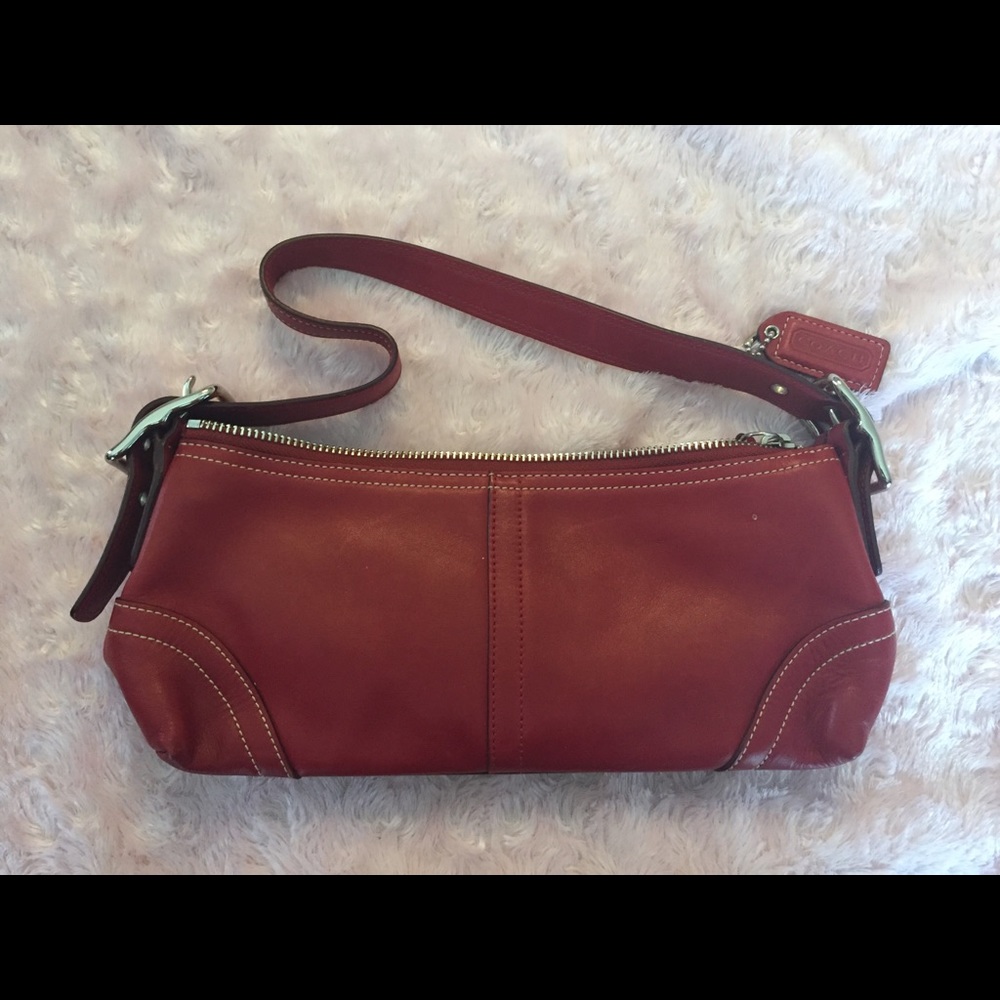 Coach Purse Red/Burgundy/Maroon - Picture 1 of 6